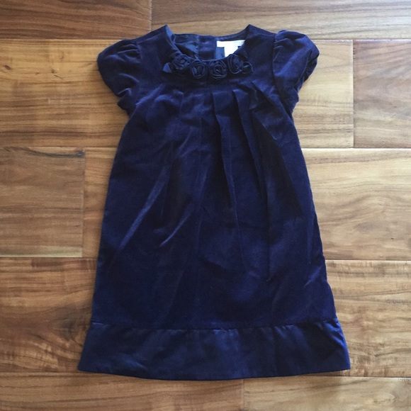 Janie and Jack Other - Janie and Jack Dark blue velour dress